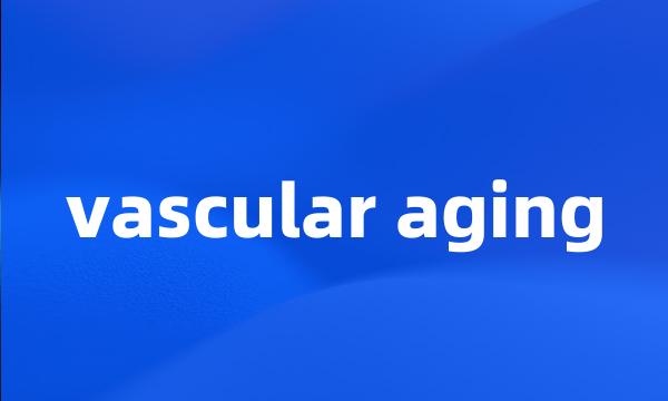 vascular aging