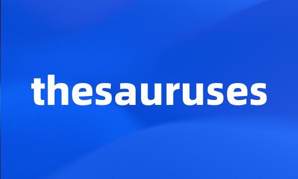 thesauruses