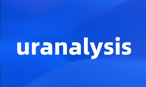 uranalysis