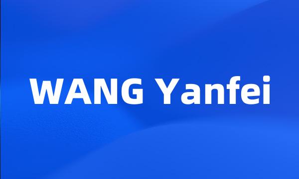 WANG Yanfei