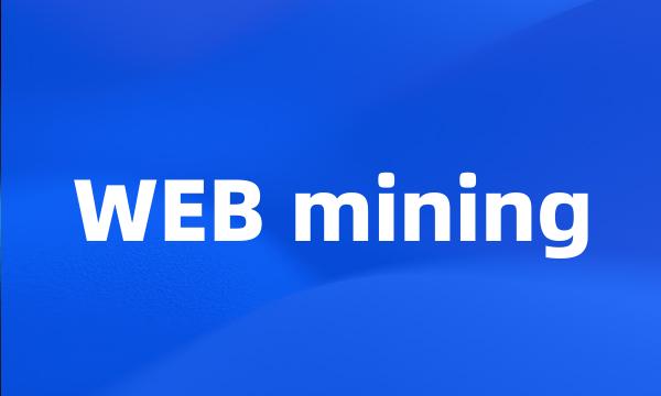 WEB mining