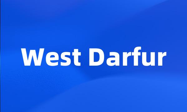 West Darfur