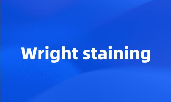 Wright staining