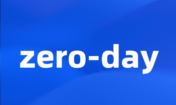 zero-day