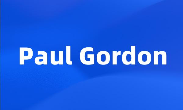 Paul Gordon