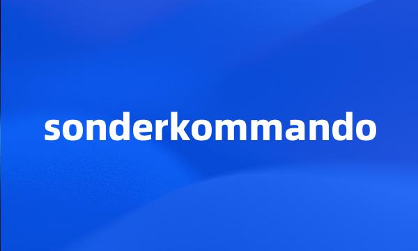 sonderkommando