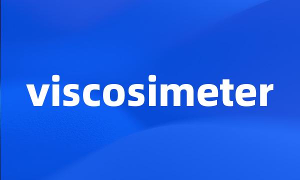 viscosimeter