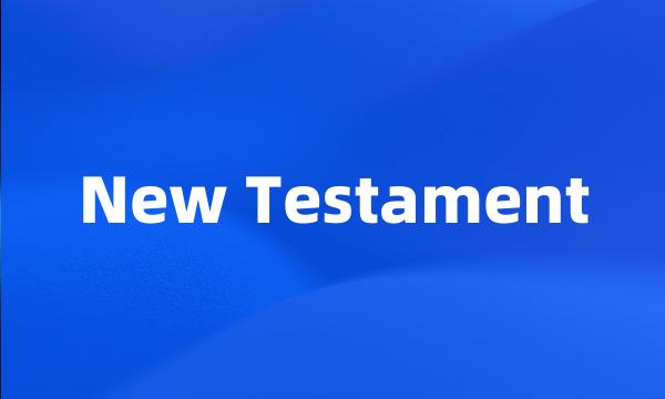 New Testament