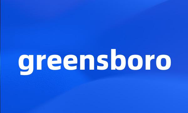 greensboro