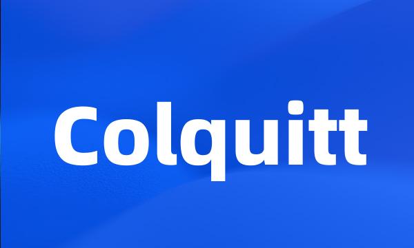 Colquitt