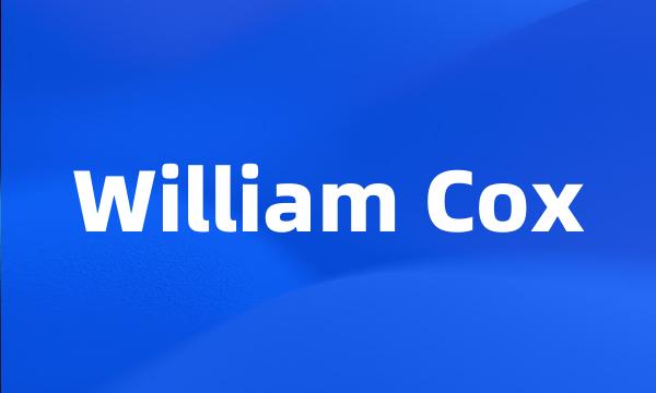 William Cox