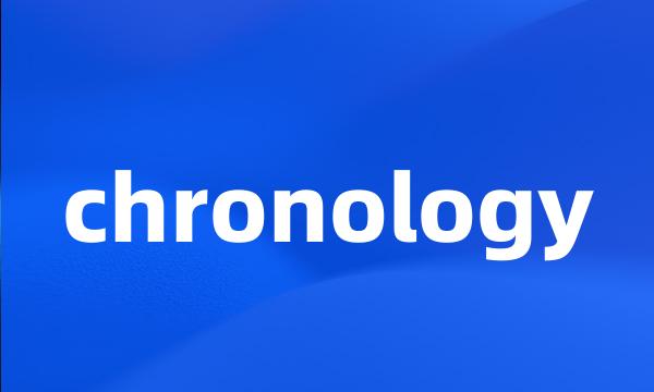 chronology