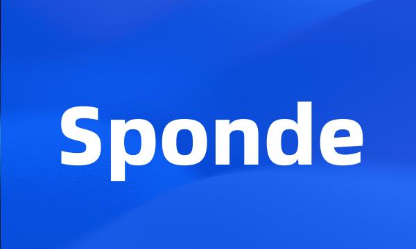 Sponde