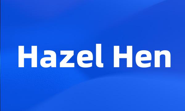 Hazel Hen