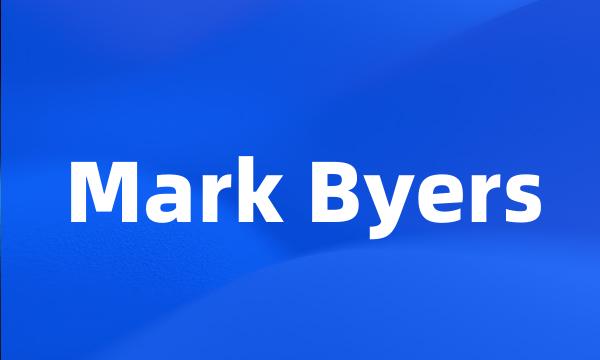 Mark Byers