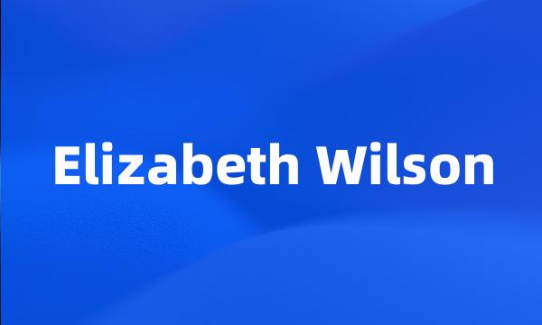 Elizabeth Wilson