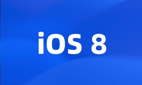 iOS 8