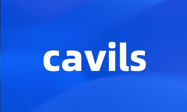 cavils