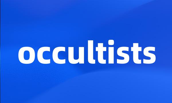 occultists