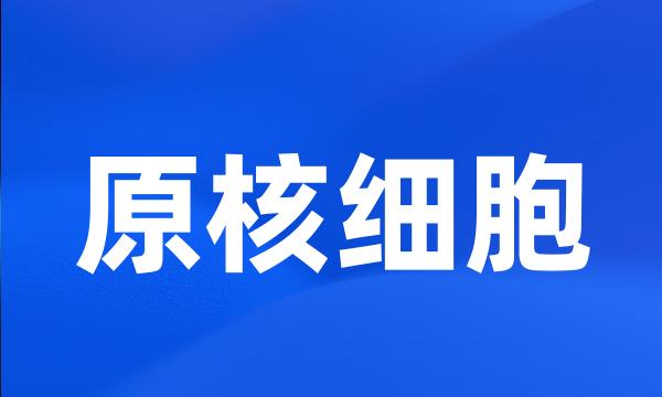 原核细胞