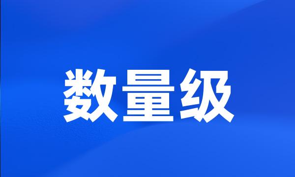 数量级