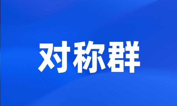 对称群