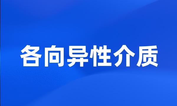 各向异性介质