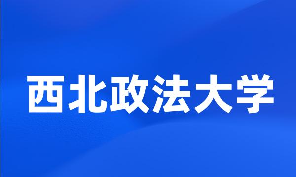 西北政法大学