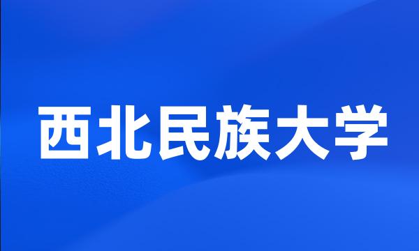 西北民族大学