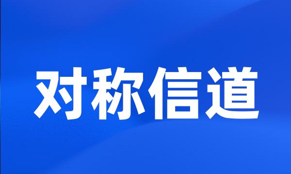 对称信道