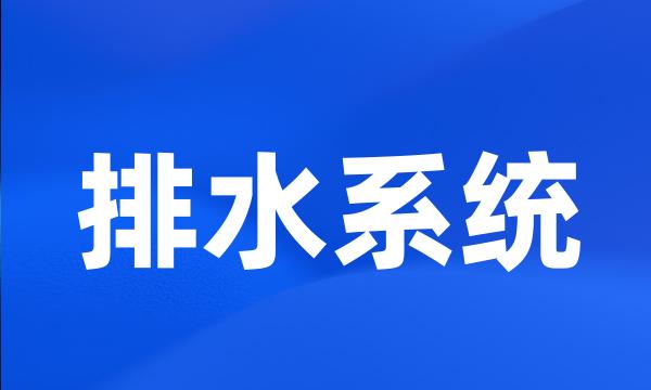 排水系统