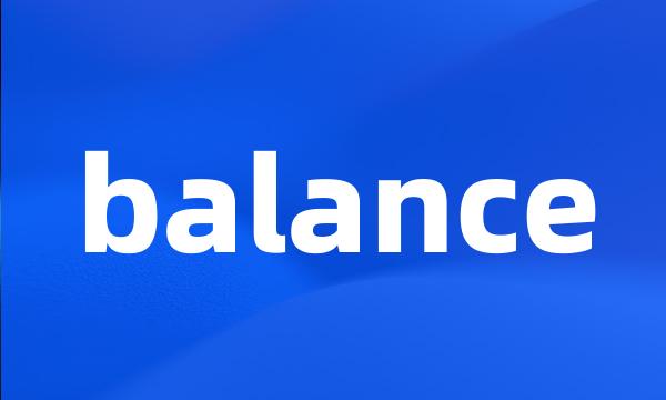 balance