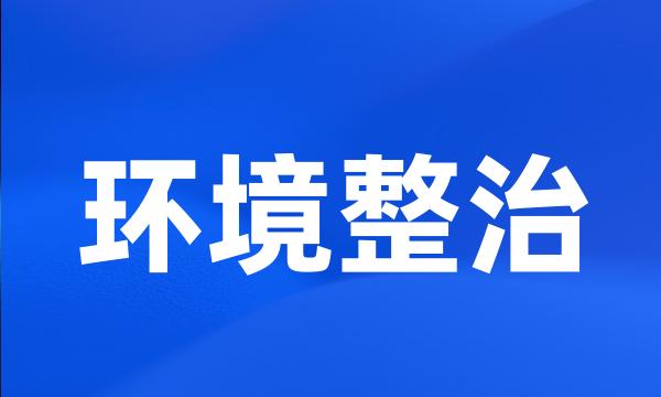 环境整治