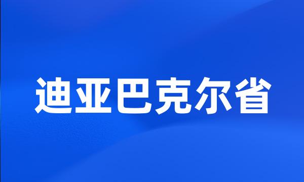 迪亚巴克尔省