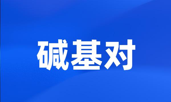 碱基对