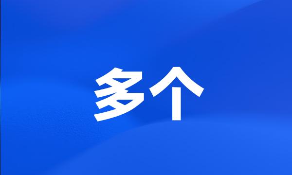 多个