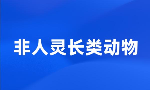 非人灵长类动物