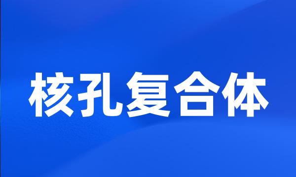 核孔复合体