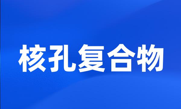 核孔复合物