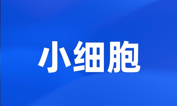 小细胞