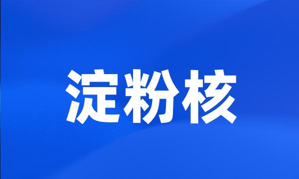 淀粉核