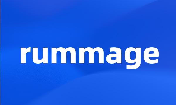 rummage