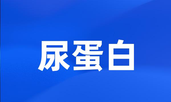 尿蛋白