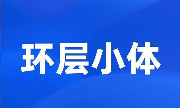 环层小体