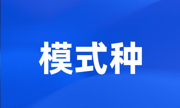 模式种