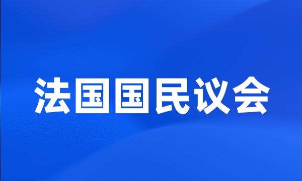 法国国民议会