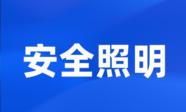 安全照明