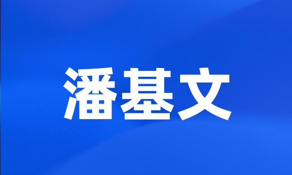 潘基文