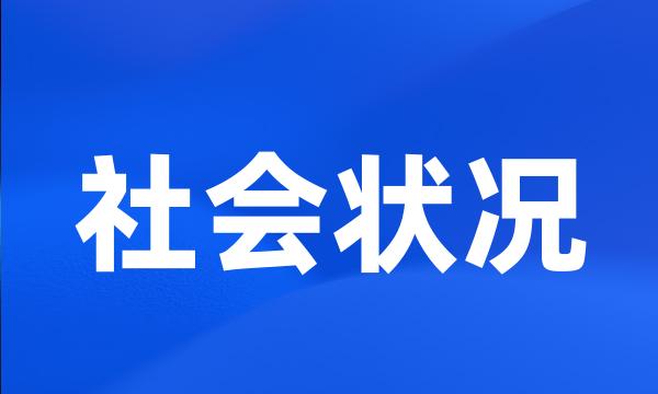 社会状况