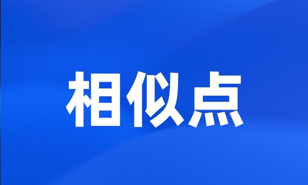 相似点